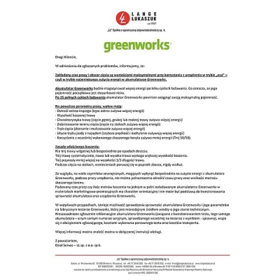 Akumulator zapasowy 24V 4 Ah Greenworks G24B4