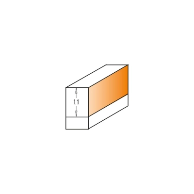 Frez prosty z łożysk. DIA I=11 | D=12,7 | L=58,1 | S=6mm CMT