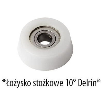 Łożysko stożkowe 10° Delrin® 19/4,76x6,8mm CMT