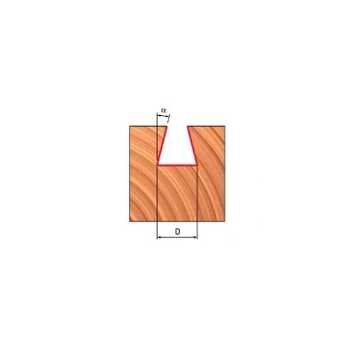 Frez jaskółczy ogon do drewna HM 9° D=12,7mm L=12,7mm | S=8mm Freud