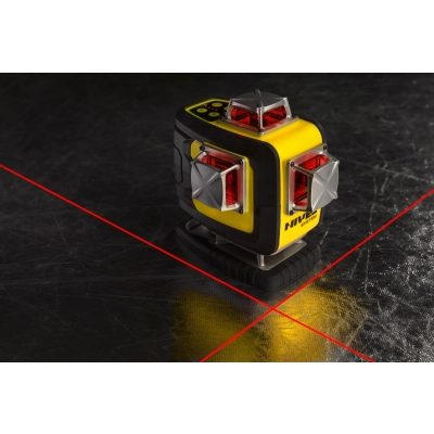 Laser krzyżowy czerwony 4x360° Nivel System CL4D-R + statyw i czujnik