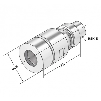 Oprawka narzędziowa precyzyjna HSK-E 50 ER32 (2-20mm) A=70mm DIN 69893