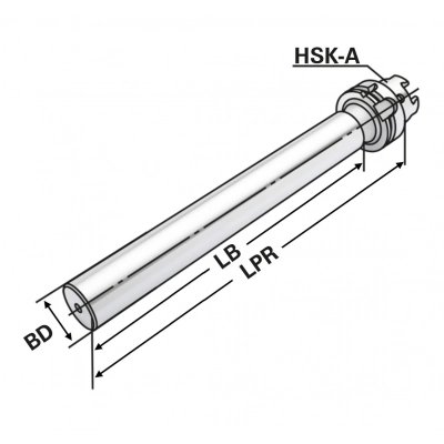 Trzpień kontrolny HSK-A 50 A=346 DIN 69893