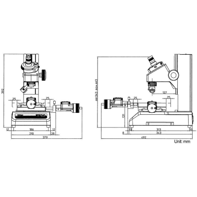 Mikroskop pomiarowy TM-505B w zestawie z akcesoriami TMSET01