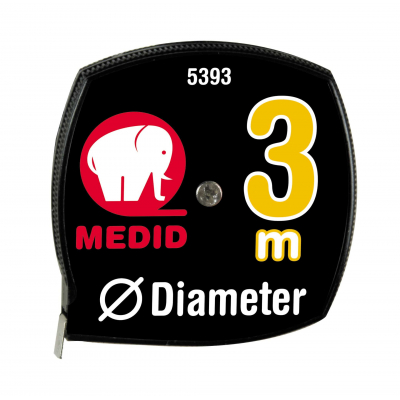 Miara zwijana specjalna DIAMETER ekstra płaska 3m/7mm pomiar średnicy
