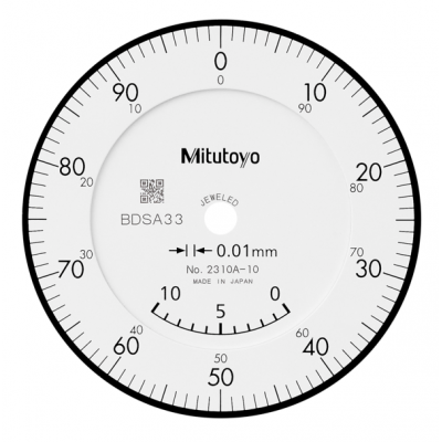 Mitutoyo Analogowy czujnik zegarowy 10mm / 0,01mm bez ucha