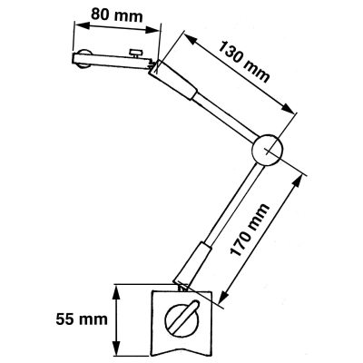 Statyw magnetyczny do czujników zegarowych 385mm LIMIT