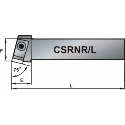 Nóż tokarski CSRNR 2525 M12L 75º Płytka SN..1207..