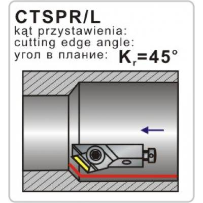 Nóż tokarski składany CTSPR 10CA-11 90º Płytka TP..1103