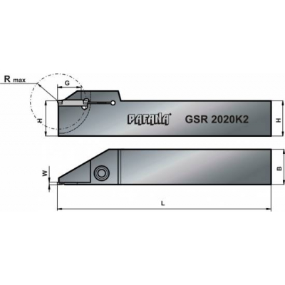 Nóż tokarski składany do rowkowania GSL 2525M4