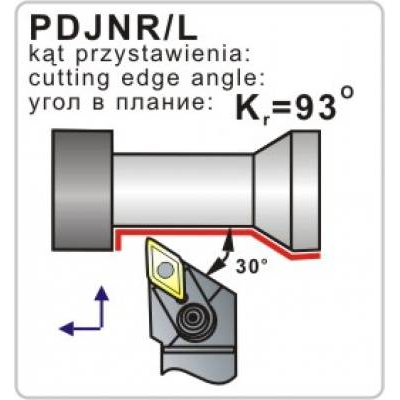 Nóż tokarski składany PDJNL 4032-15 93º Płytka DN..1506
