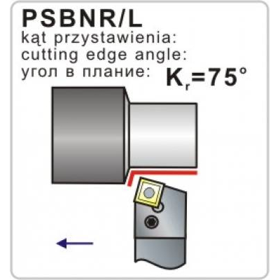 Nóż tokarski składany PSBNL 3225-12K 75º Płytka SN..1204