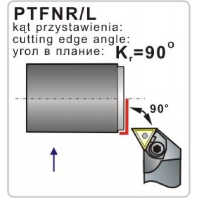 Nóż tokarski składany PTFNR 2020-16 90º Płytka TN..1604