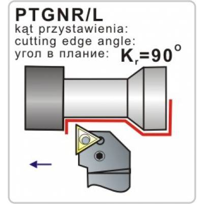 Nóż tokarski składany PTGNR 2525-16K 90º Płytka TN..1604