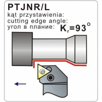 Nóż tokarski składany PTJNL 2020-16K 93º Płytka TN..1604