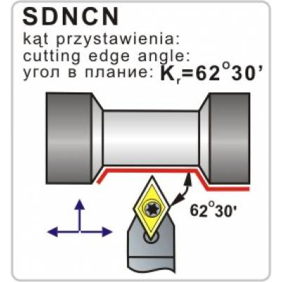 Nóż tokarski składany SDNCN 2020-11 62º30' Płytka DC..11T3
