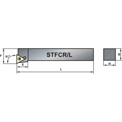Nóż tokarski składany STFCR 2020-16 91º Płytka TC..16T3