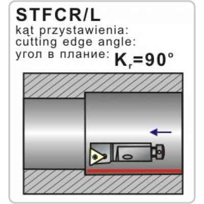 Nóż tokarski składany STFCL 12CA-16 90º Płytka TC..16T3
