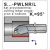 Nóż tokarski składany S25T-PWLNR 08K 95º Płytka WN..0804