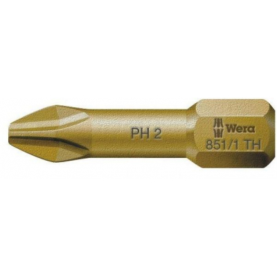 Bit krzyżowy Phillips PH3 x 25mm do montażu w drewnie 851 1 TH Wera