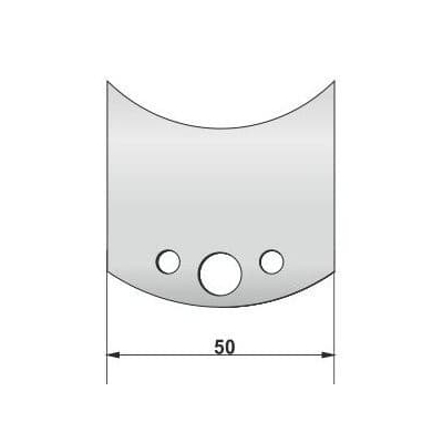 Płytka profilowana nóż HSS 50mm -wzór 4
