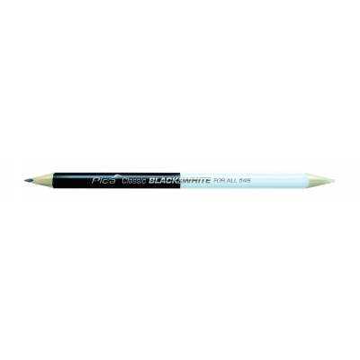 Ołówek uniwersalny dwustronny czarno-biały 10szt.