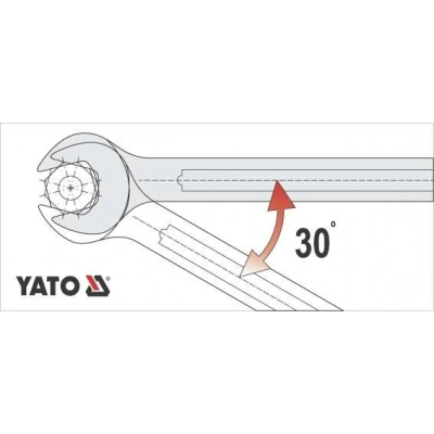 Klucz płasko-oczkowy 25mm z polerowaną główką YT-0354 Yato