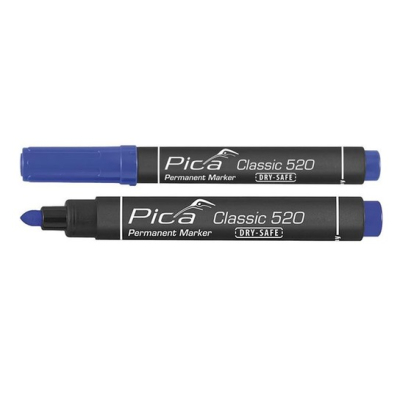 Pica Classic Marker permanentny okrągły niebieski 520/41