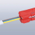KNIPEX Ściągacz izolacji z kabli płaskich 12mm i okrągłych Ø4-13 mm 16 64 125 SB