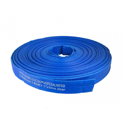 Wąż PCV 1" - 50m (niebieski)