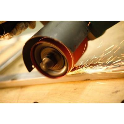 Przystawka satyniarka do drewna i metalu na kątówkę Bosch 125mm