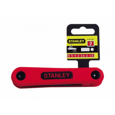 Klucze imbusowe komplet Stanley 7szt. 1.5-6mm