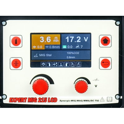 Półautomat spawalniczy EXPERT MIG 215 LCD MIG/MMA/TIG SYNERGIC