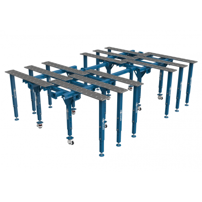Modułowy stół spawalniczy podwójny rozkładany 1770x2630mm